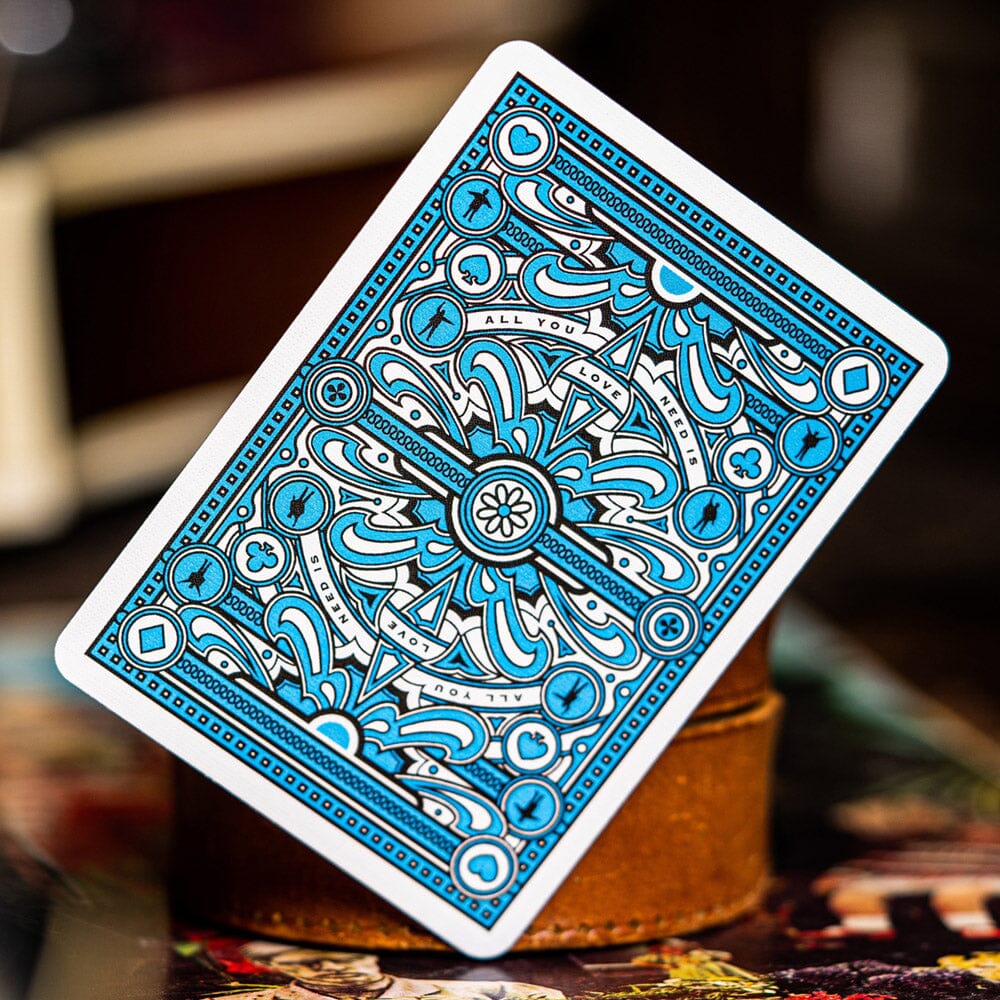 KEYWAY | Theory 11 - The Beatles Blue Premium Playing Cards Back Print