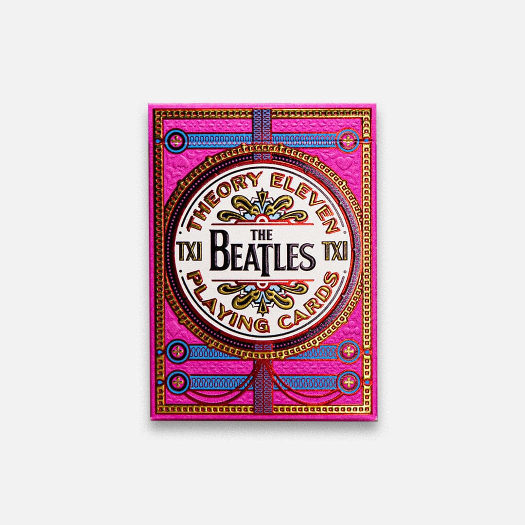 KEYWAY | Theory 11 - The Beatles Pink Premium Playing Cards Flat Front View