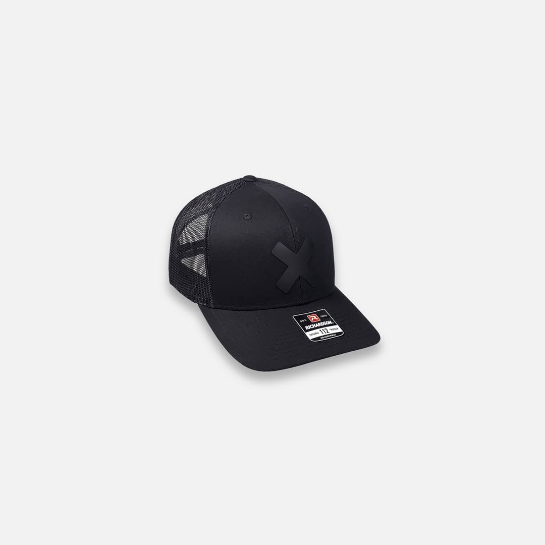 X-Mark Snapback, Black on Black