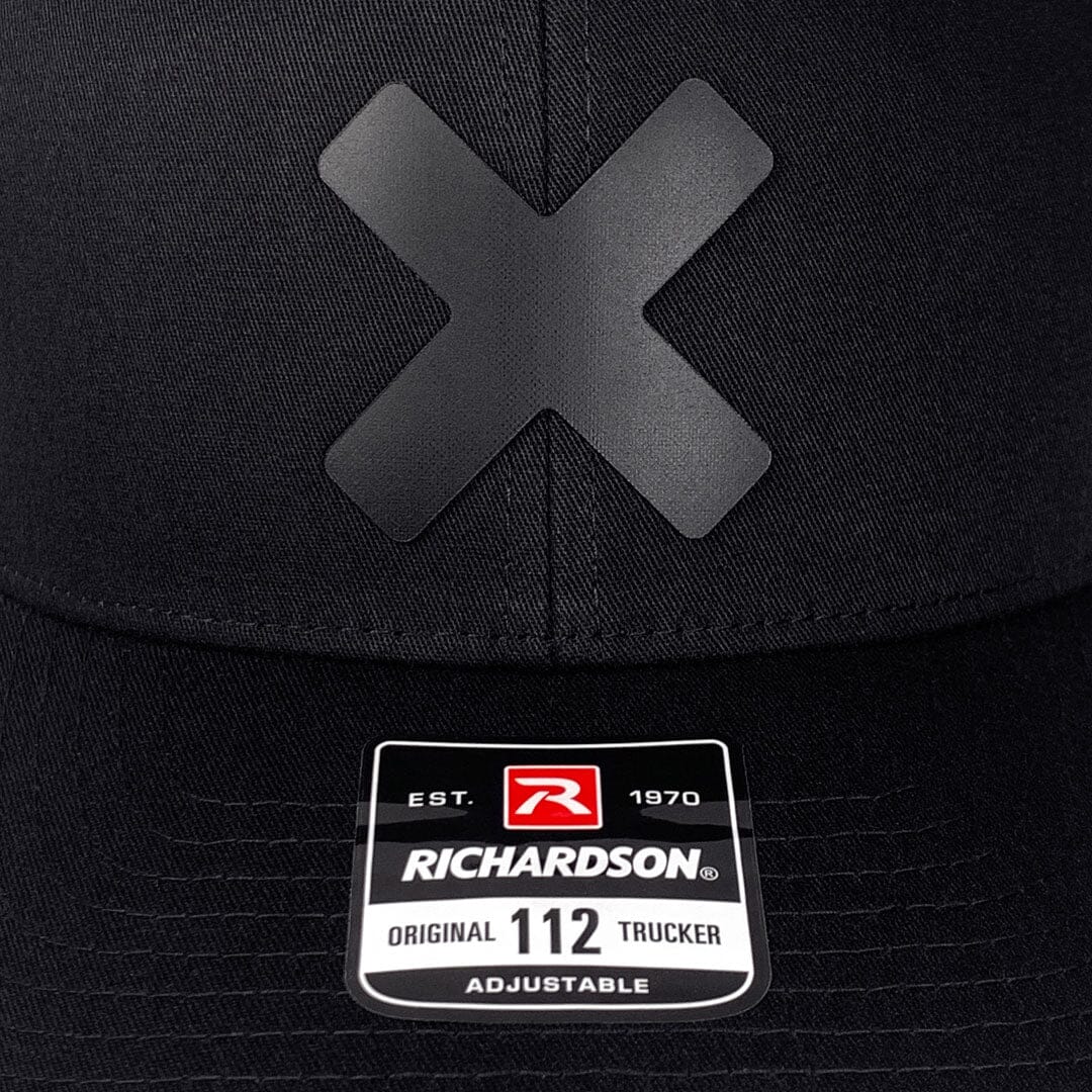 X-Mark Snapback, Black on Black