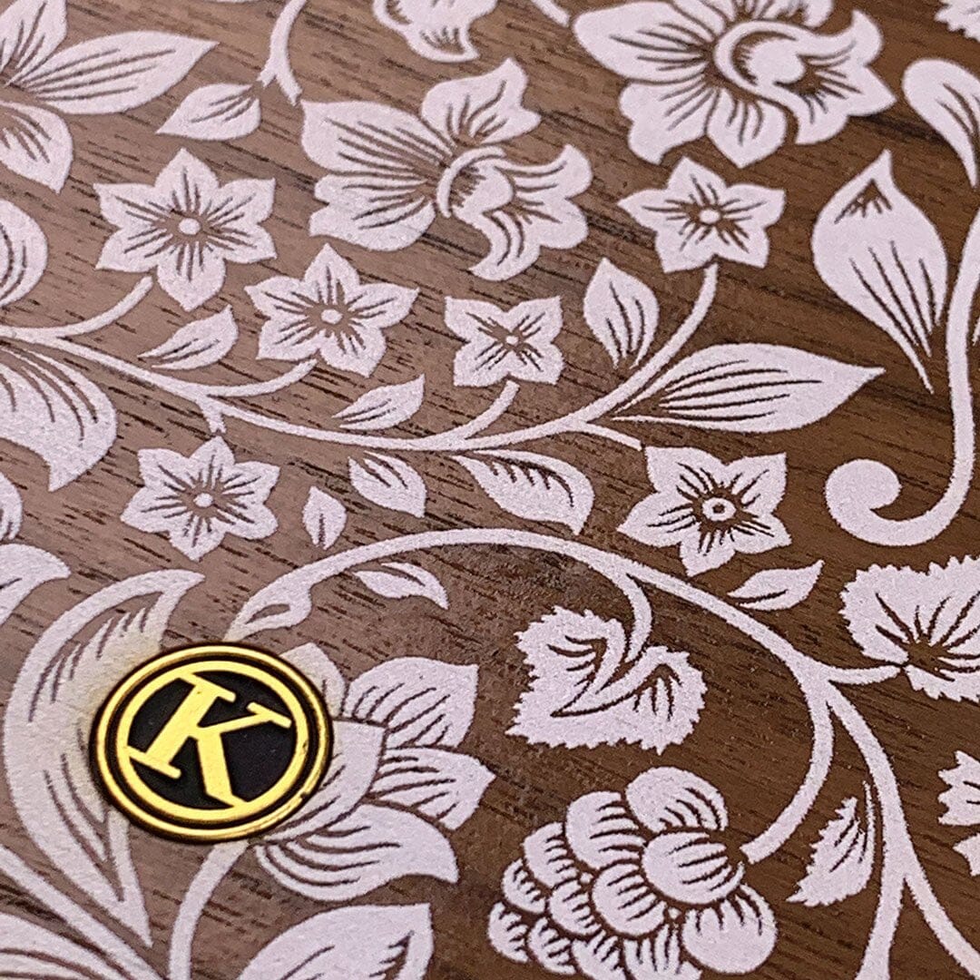 Zoomed in detailed shot of the Blossom Whitewash Wood Galaxy S20 FE Case by Keyway Designs