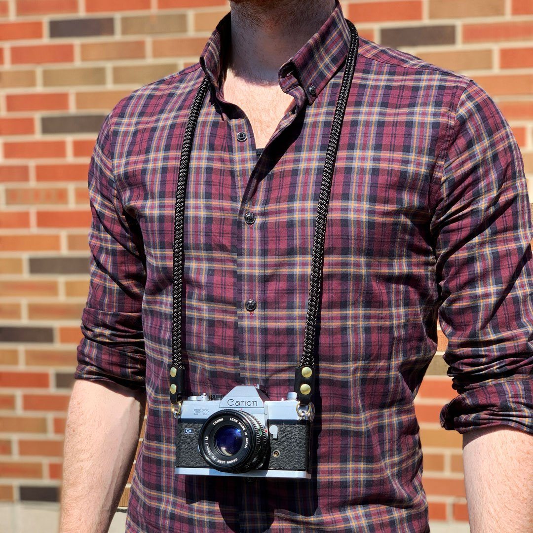 Keyway Camera Neck Strap, Designed to hang below the chest.