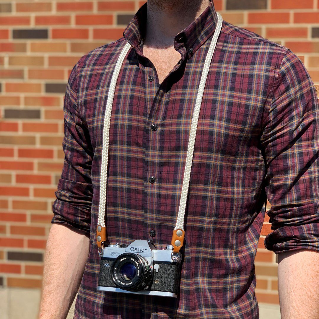 Keyway Camera Neck Strap, Designed to hang below the chest.