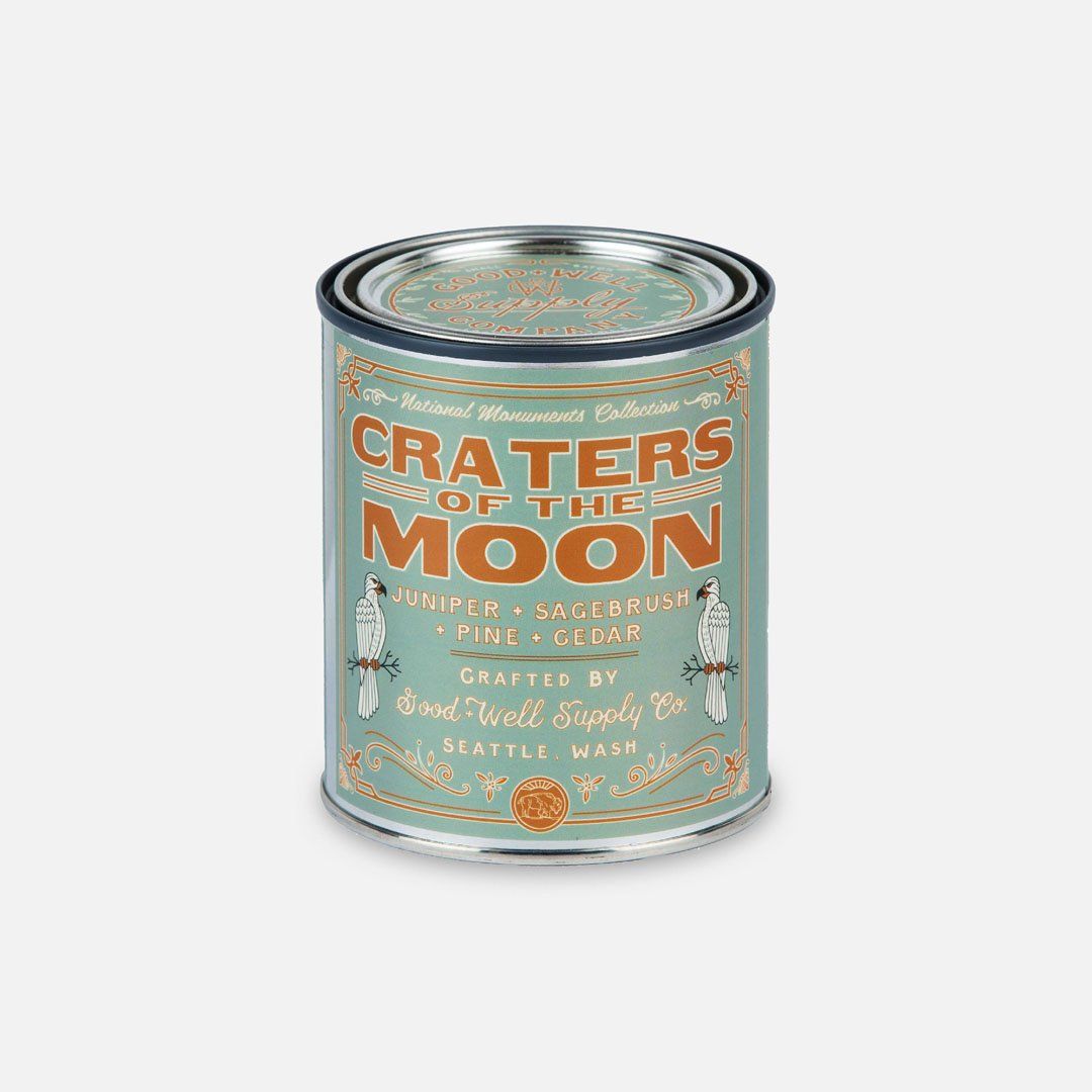 Keyway brings The Craters of the Moon National Monument Candle from Good & Well Supply Co.