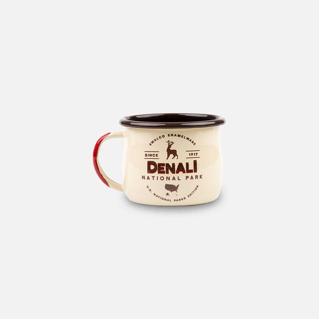 KEYWAY | Emalco - Denali Bellied Enamel Mug, Handcrafted by Artisans in Poland, Front View