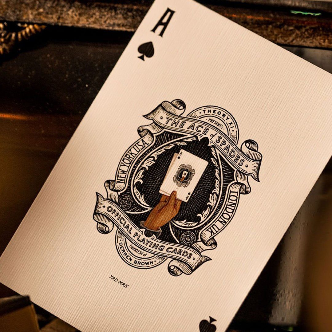 KEYWAY | Theory 11 - Derren Brown Premium Playing Cards close-up Ace of Spades
