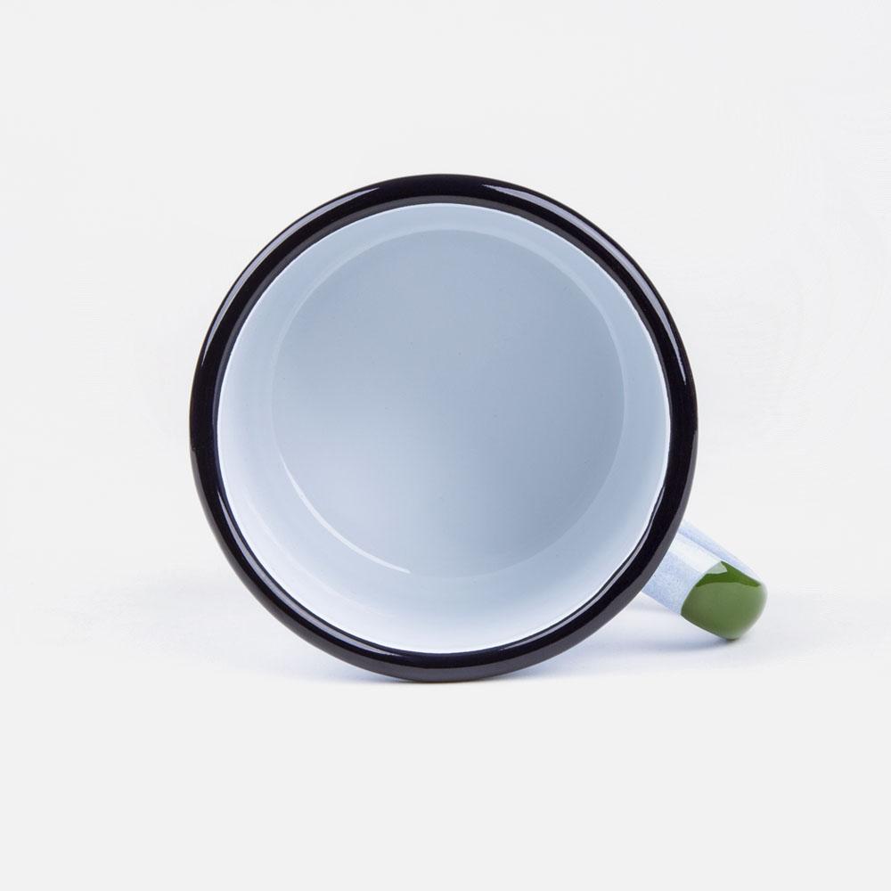 KEYWAY | Emalco - Everglades Bellied Enamel Mug, Handcrafted by Artisans in Poland, Inside View