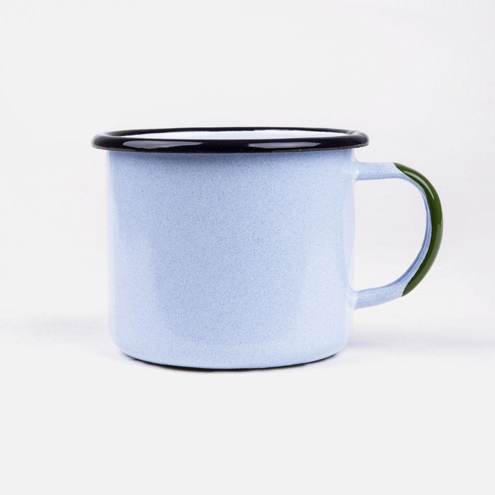 KEYWAY | Emalco - Everglades Large Enamel Mug, Handcrafted by Artisans in Poland, Back View