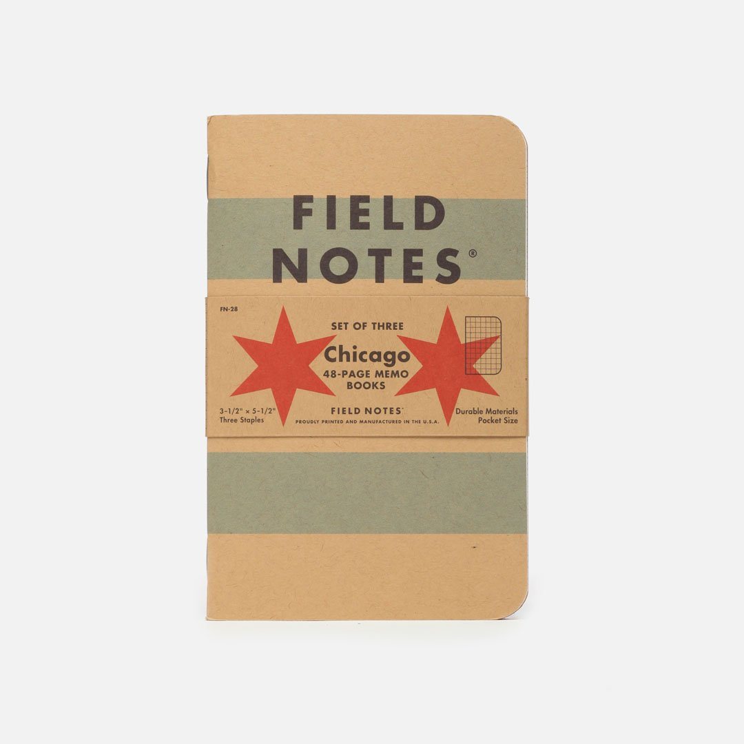 Field Notes - Chicago, USA Made Pocket Notebook, Front View