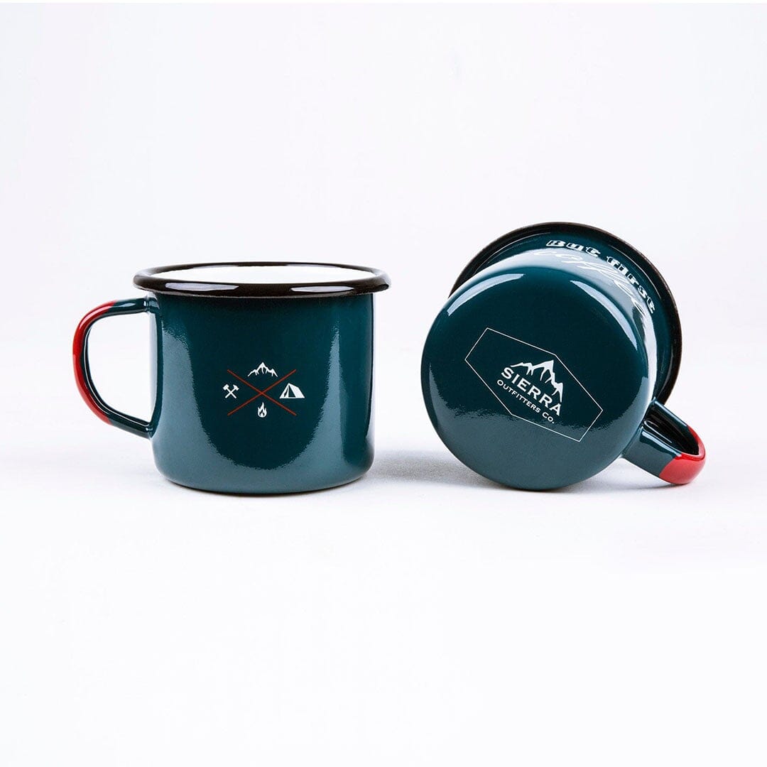 KEYWAY | Sierra Outfitters - But First Coffee Enamel Mug, Handcrafted by Artisans in Poland, Inside View