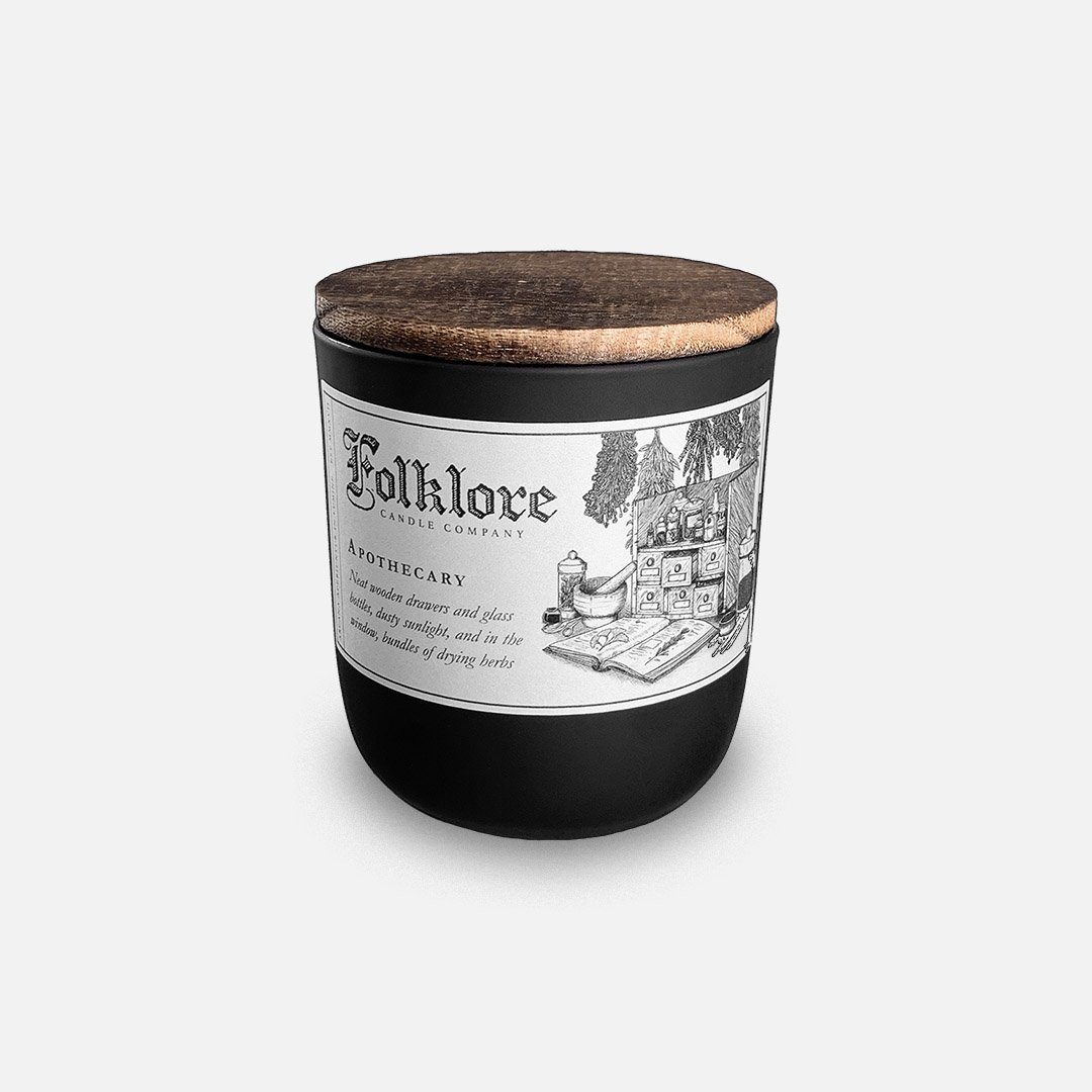 Folklore Candle - Apothecary Soy Wax Jar Candle Header Shot