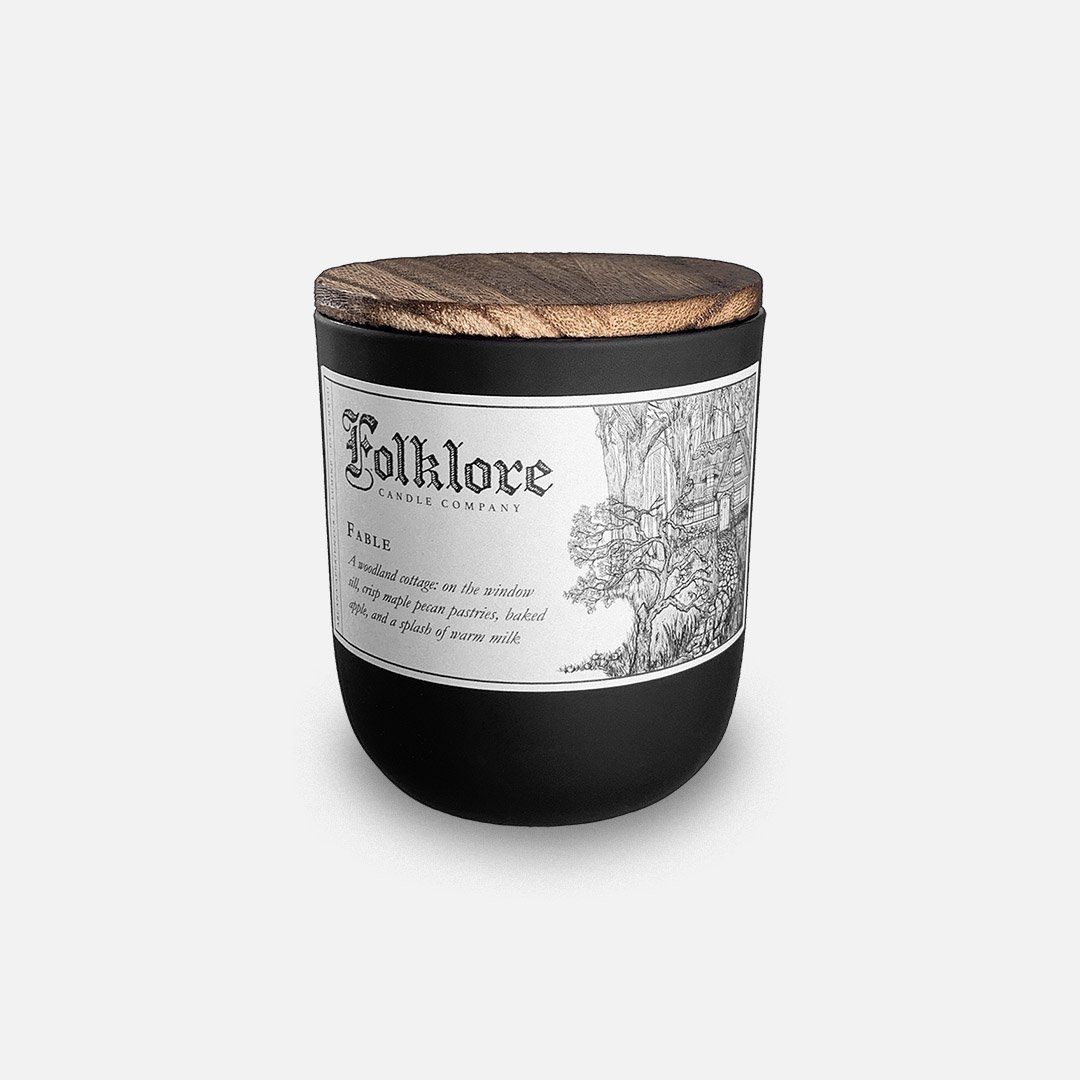 Folklore Candle - Fable Soy Wax Jar Candle Header Shot