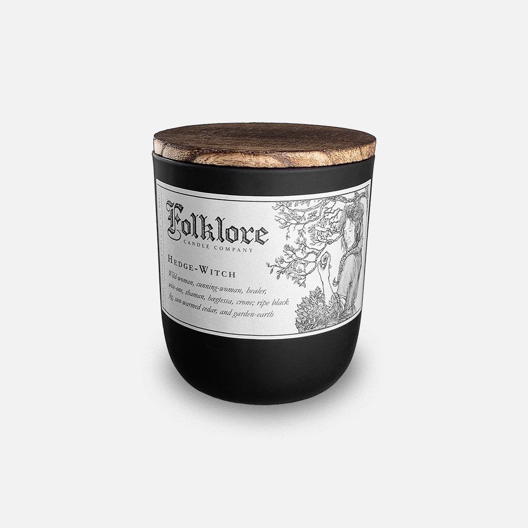 Folklore Candle - Hedge-Witch Soy Wax Jar Candle Header Shot