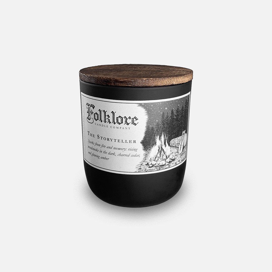 Folklore Candle - The Story Teller Soy Wax Jar Candle Header Shot