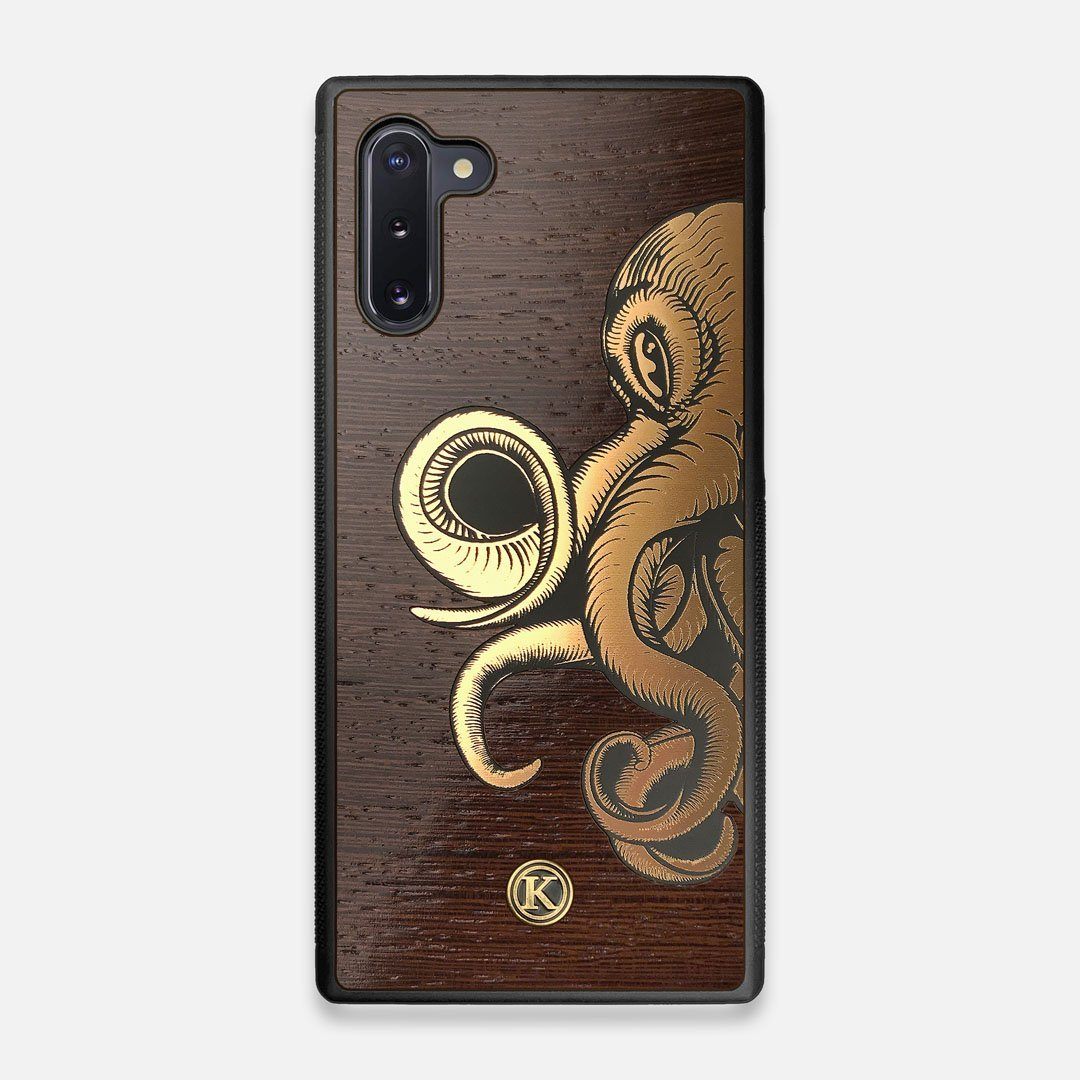 TPU/PC Sides of the classic Camera, silver metallic and wood Galaxy Note 10 Case by Keyway Designs