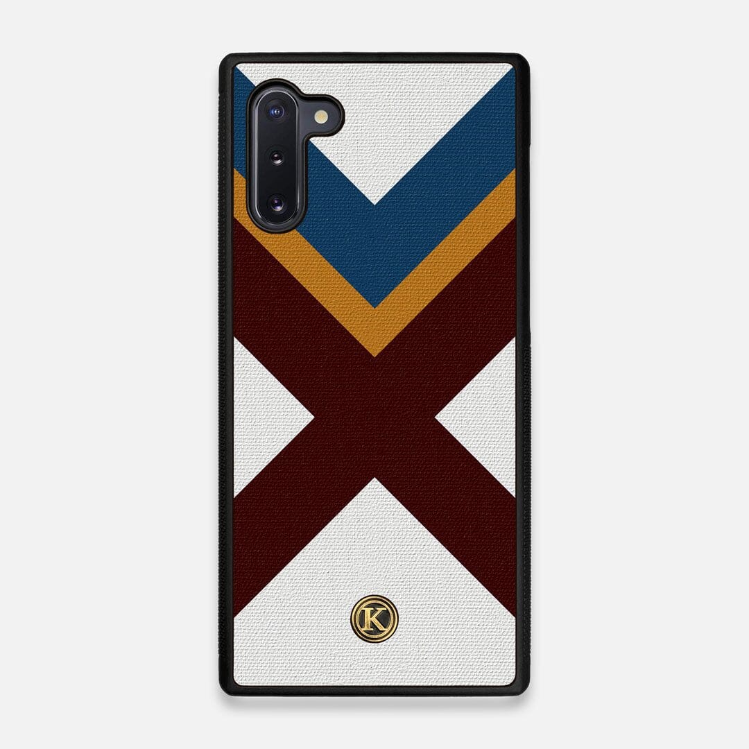 Front view of the Range Adventure Marker in the Wayfinder series UV-Printed thick cotton canvas Galaxy Note 10 Case by Keyway Designs