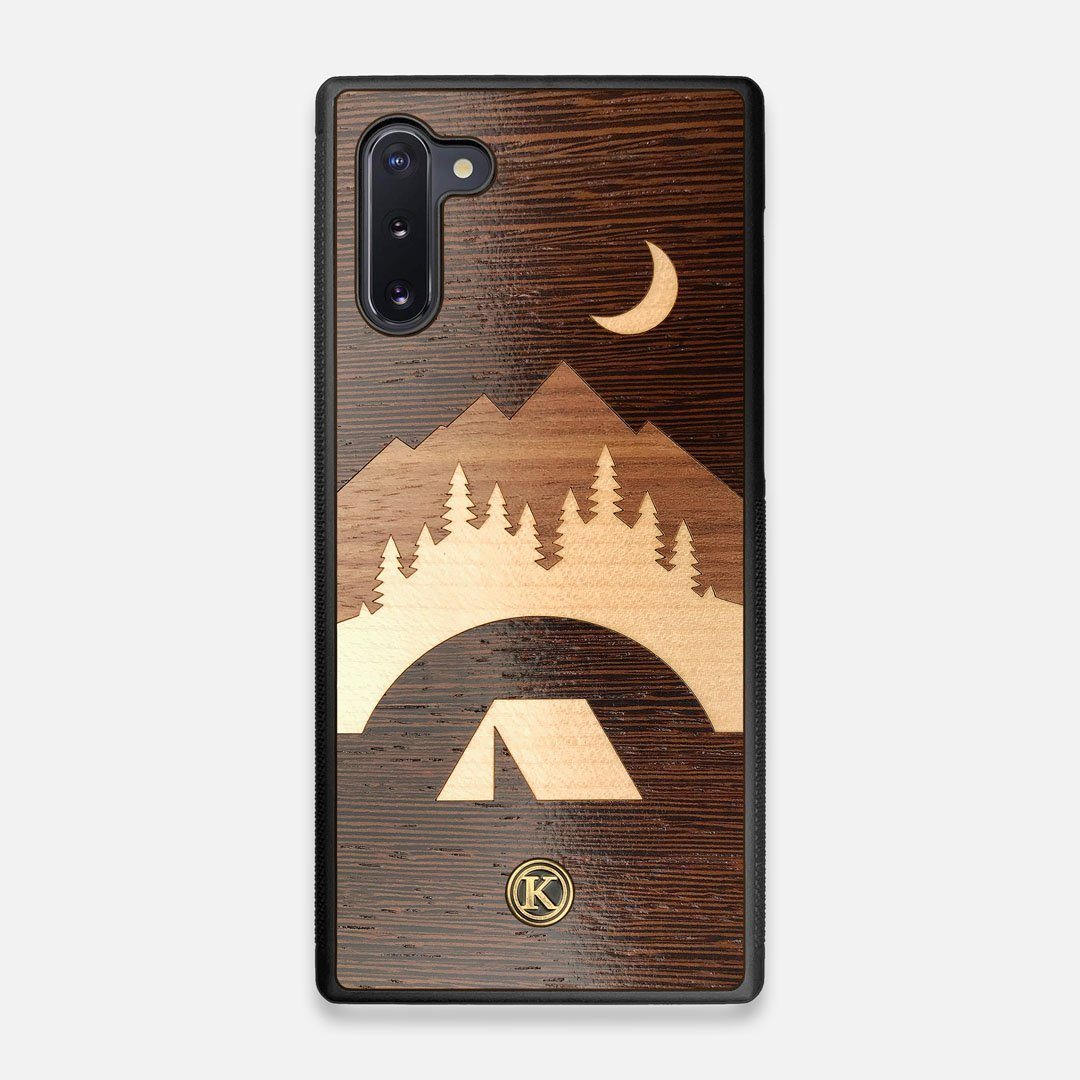 Front view of the Wilderness Wenge Wood Galaxy Note 10 Case by Keyway Designs