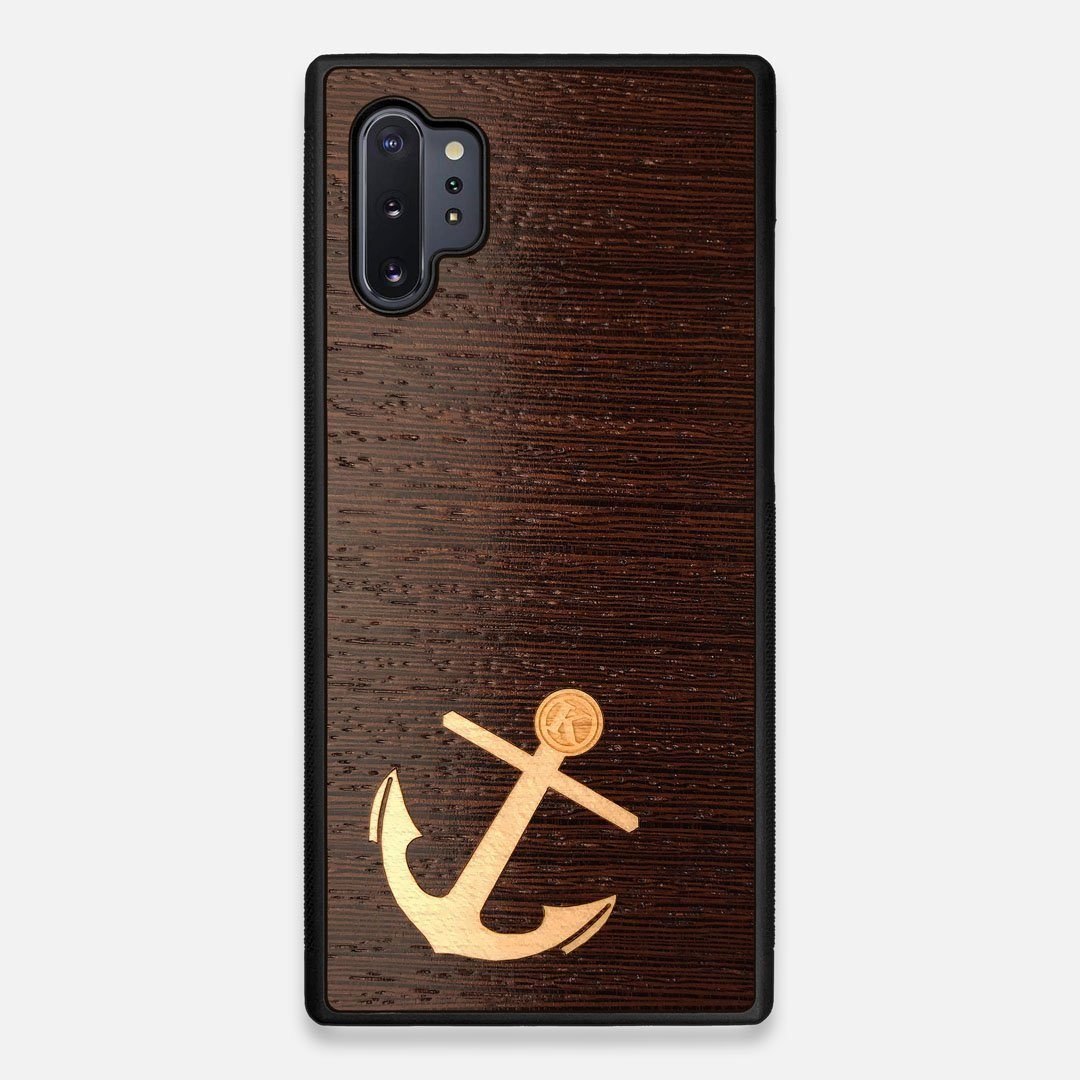 Front view of the Wilderness Wenge Wood Galaxy Note 10 Plus Case by Keyway Designs