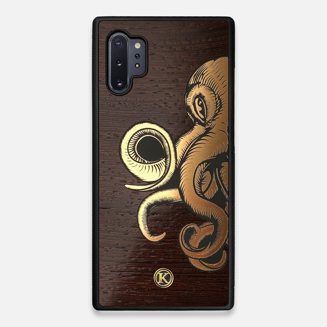 TPU/PC Sides of the classic Camera, silver metallic and wood Galaxy Note 10 Plus Case by Keyway Designs