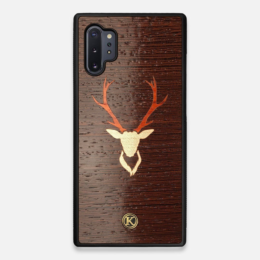 Front view of the Stag Wenge Wood Galaxy Note 10 Plus Case by Keyway Designs