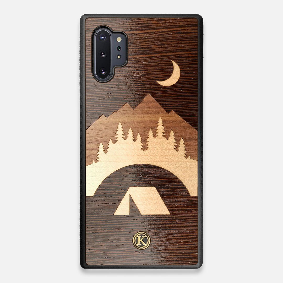 Front view of the Wilderness Wenge Wood Galaxy Note 10 Plus Case by Keyway Designs