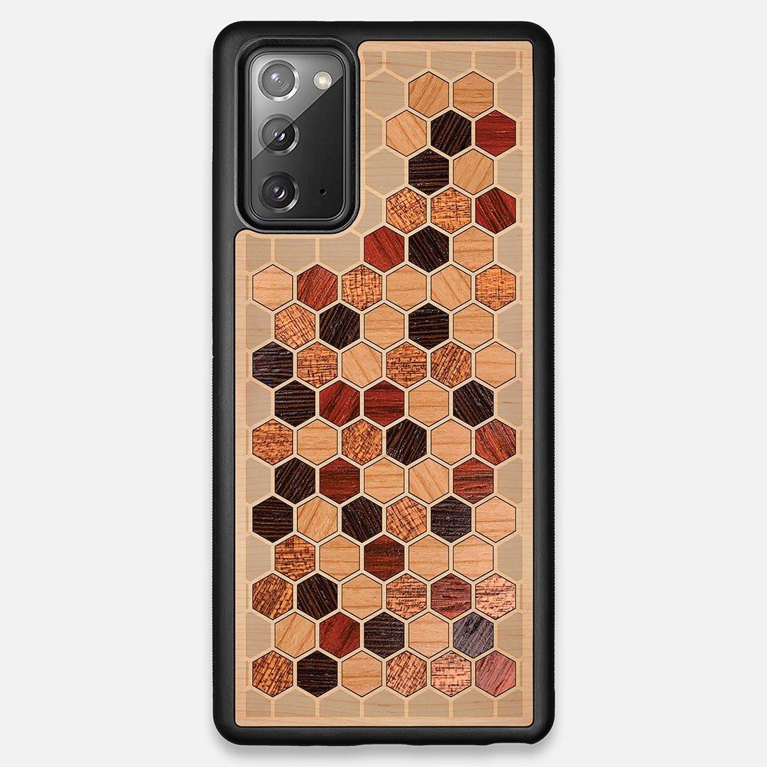 Cellular Wood Galaxy Note 20 Design by Keyway Designs, Front View