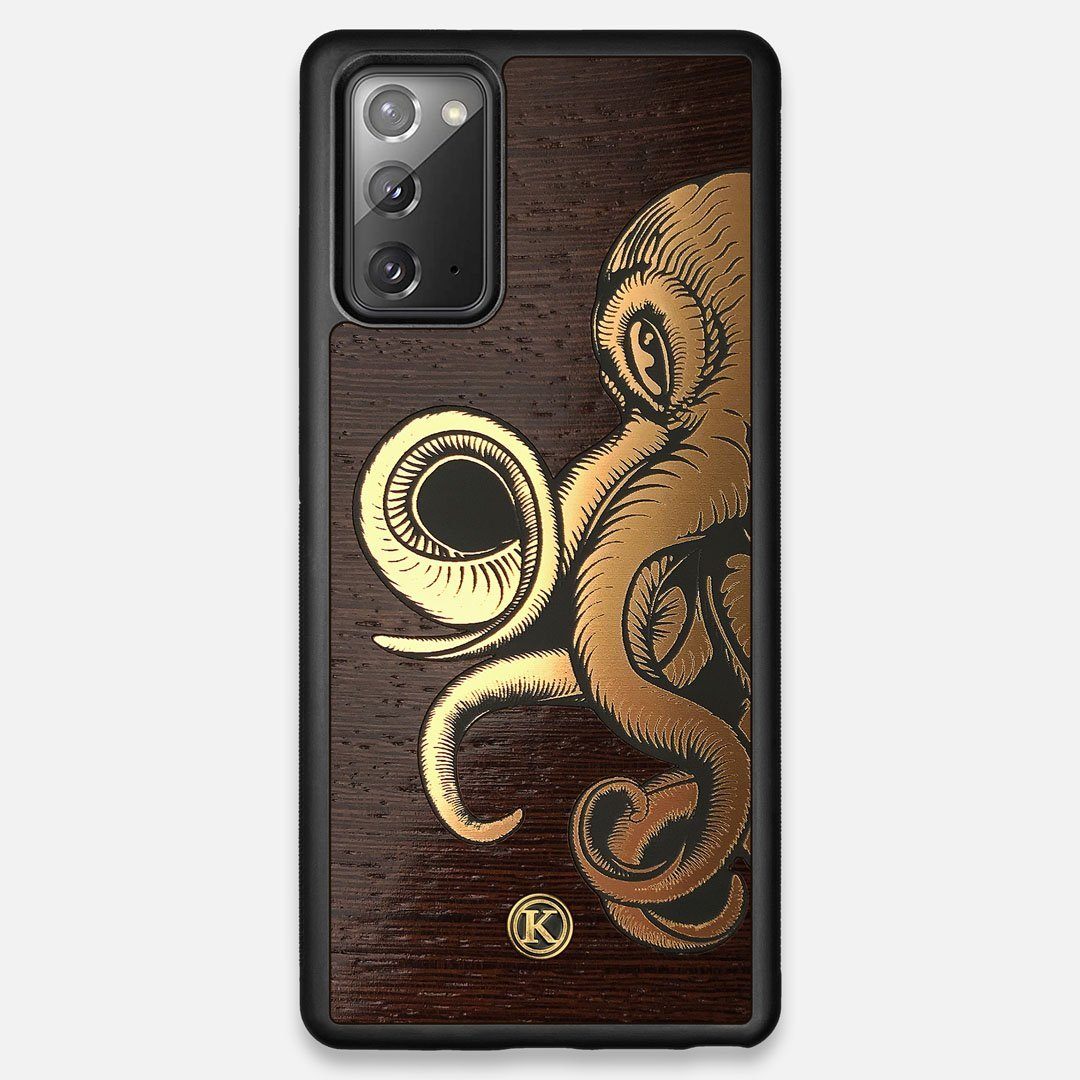 TPU/PC Sides of the classic Camera, silver metallic and wood Galaxy Note 20 Case by Keyway Designs