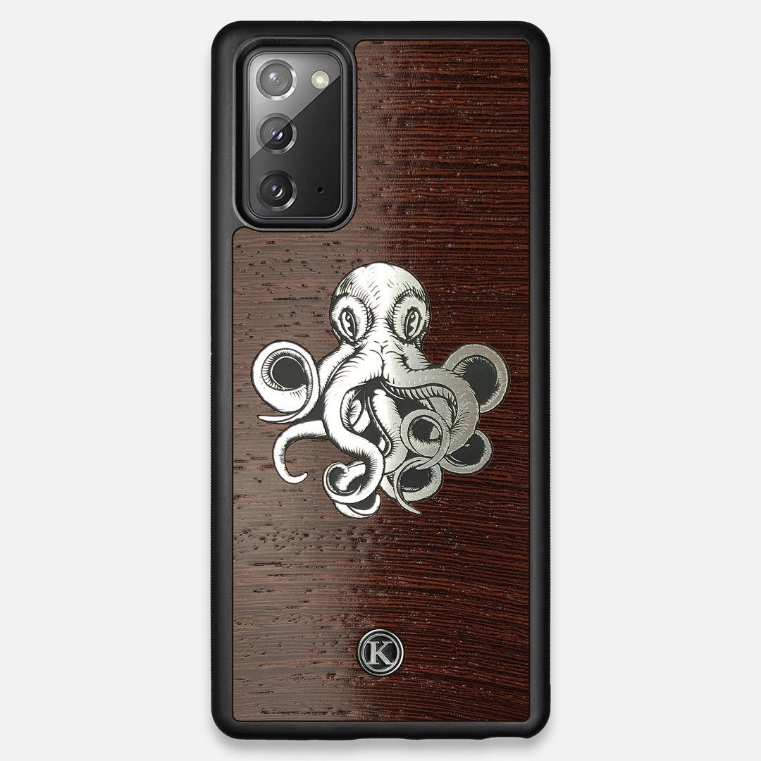 Front view of the Prize Kraken Wenge Wood Galaxy Note 20 Case by Keyway Designs