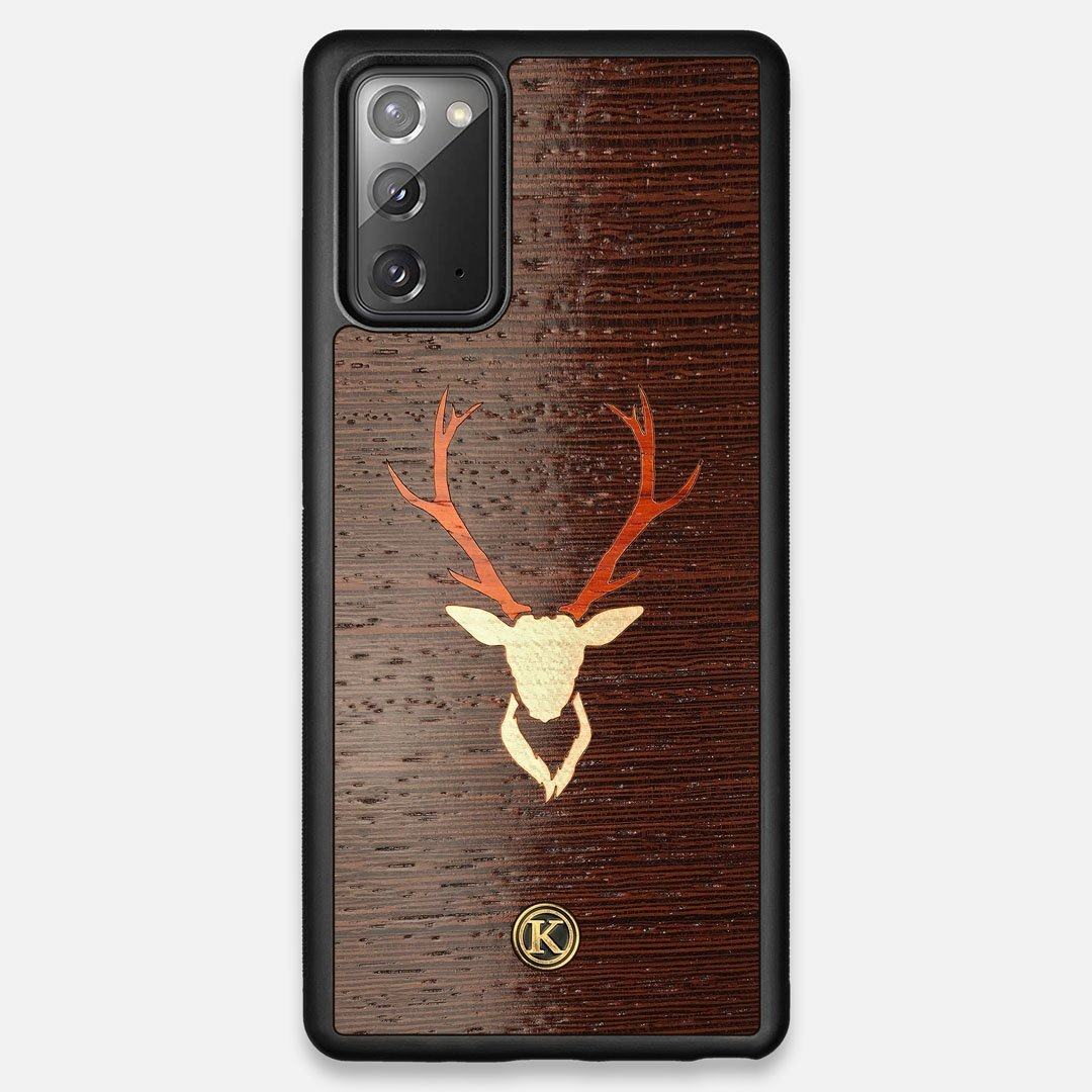 Front view of the Stag Wenge Wood Galaxy Note 20 Case by Keyway Designs