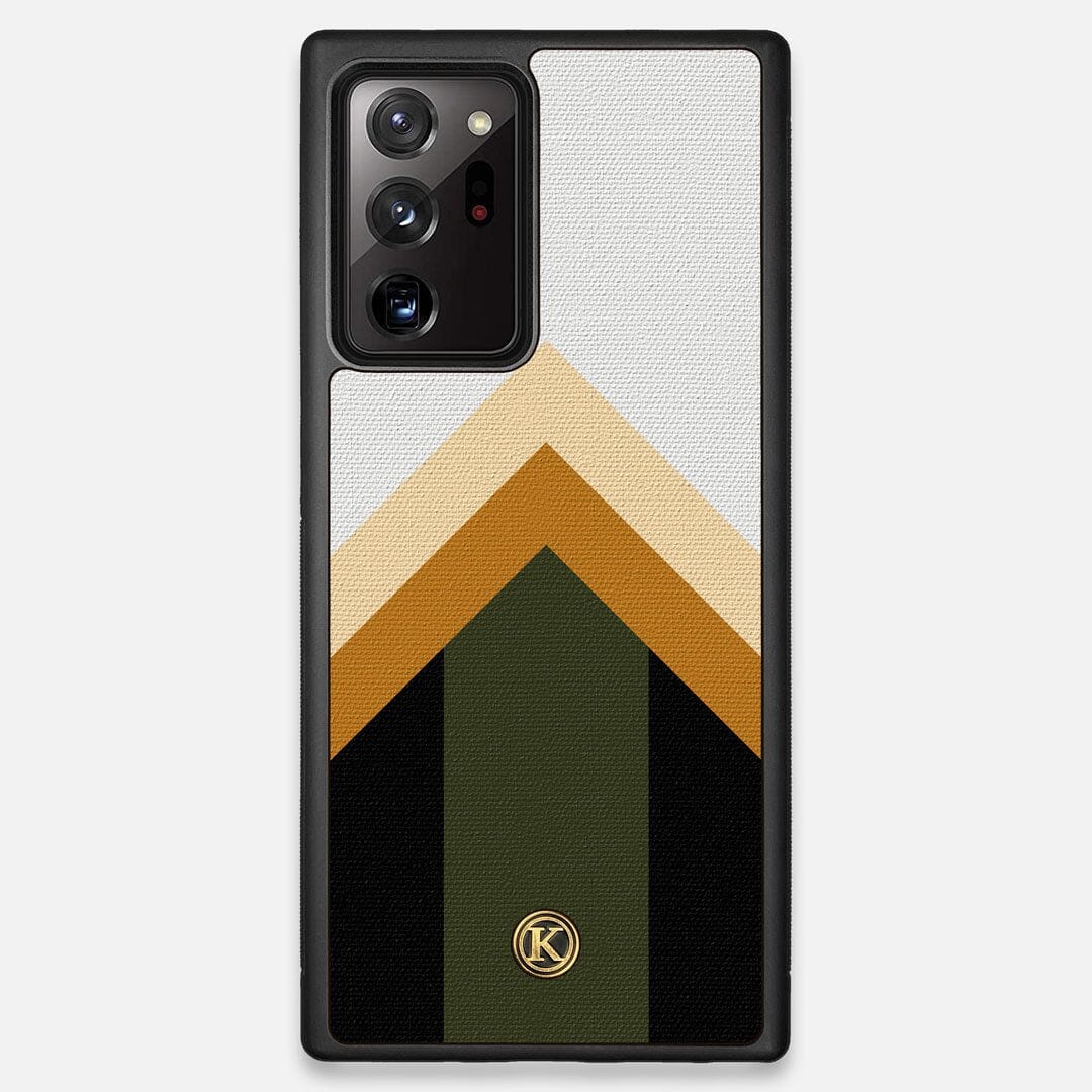 Front view of the Ascent Adventure Marker in the Wayfinder series UV-Printed thick cotton canvas Galaxy Note 20 Ultra Case by Keyway Designs