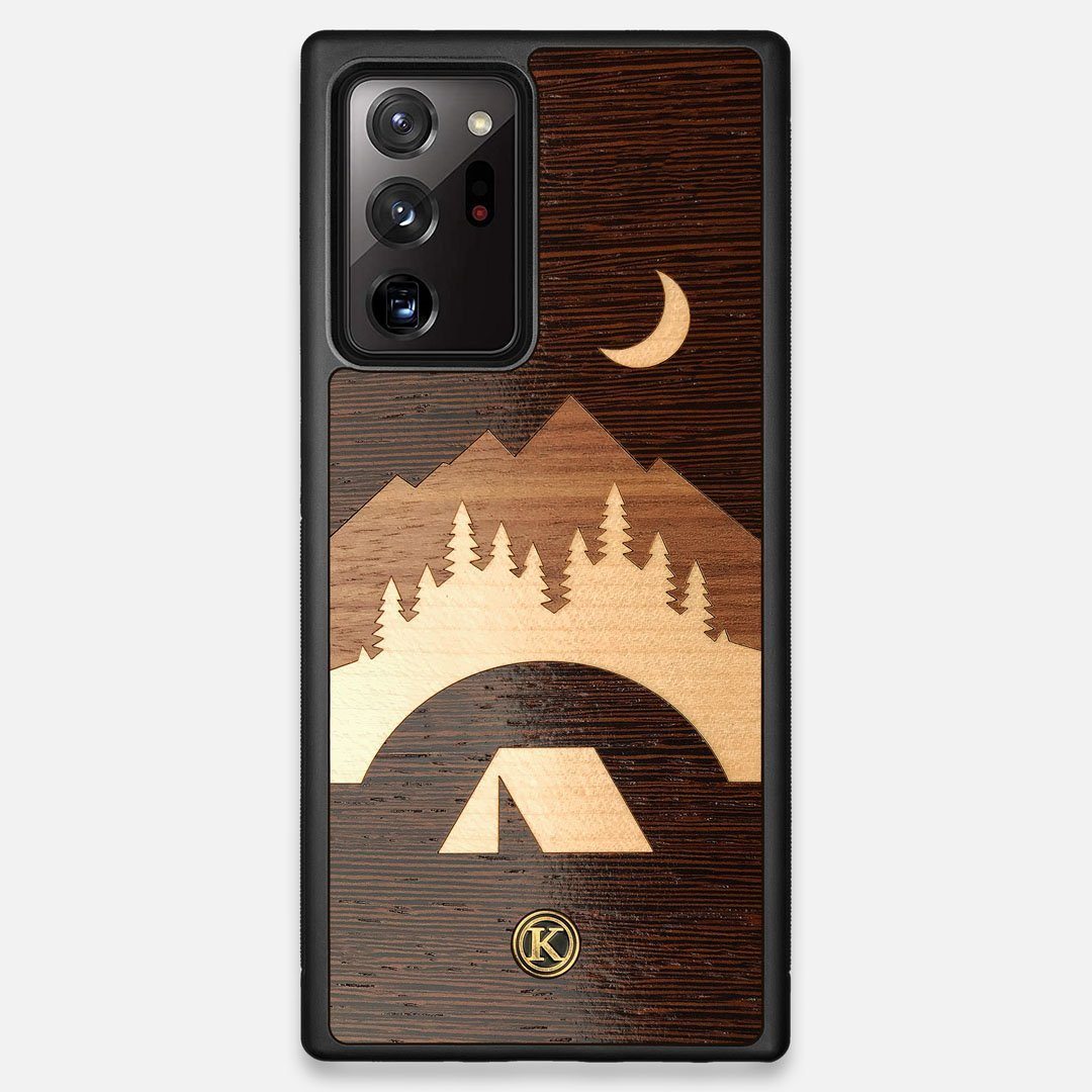 Front view of the Wilderness Wenge Wood Galaxy Note 20 Ultra Case by Keyway Designs