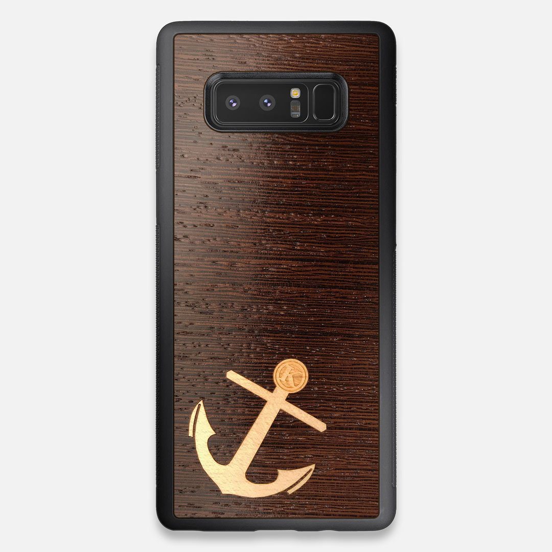 Front view of the Wilderness Wenge Wood Galaxy Note 8 Case by Keyway Designs