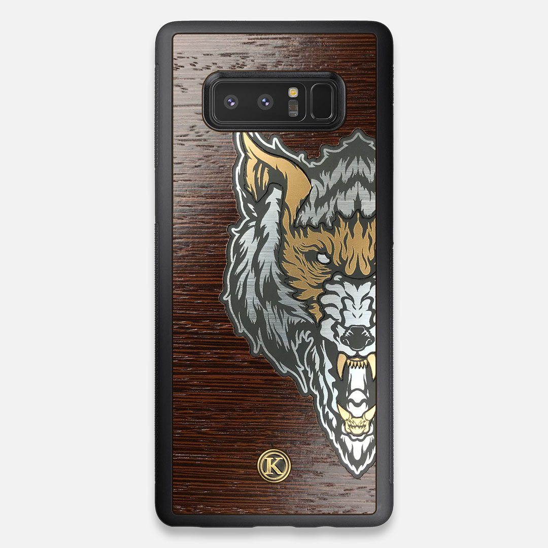 TPU/PC Sides of the classic Camera, silver metallic and wood Galaxy Note 8 Case by Keyway Designs