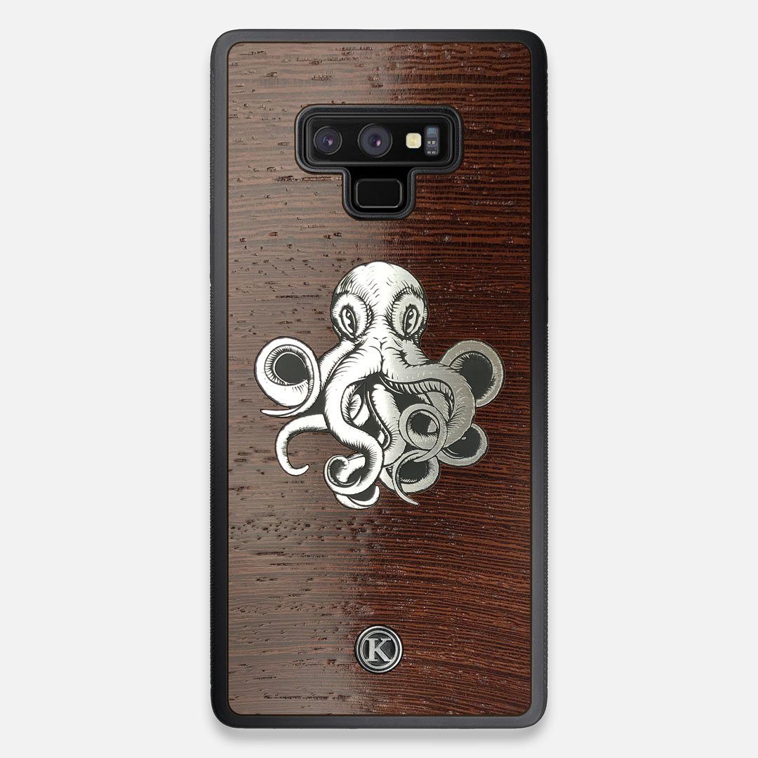 Front view of the Prize Kraken Wenge Wood Galaxy Note 9 Case by Keyway Designs