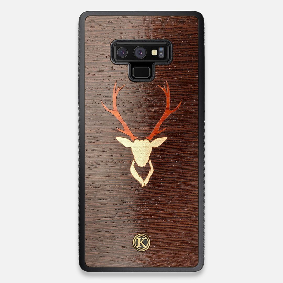 Front view of the Stag Wenge Wood Galaxy Note 9 Case by Keyway Designs