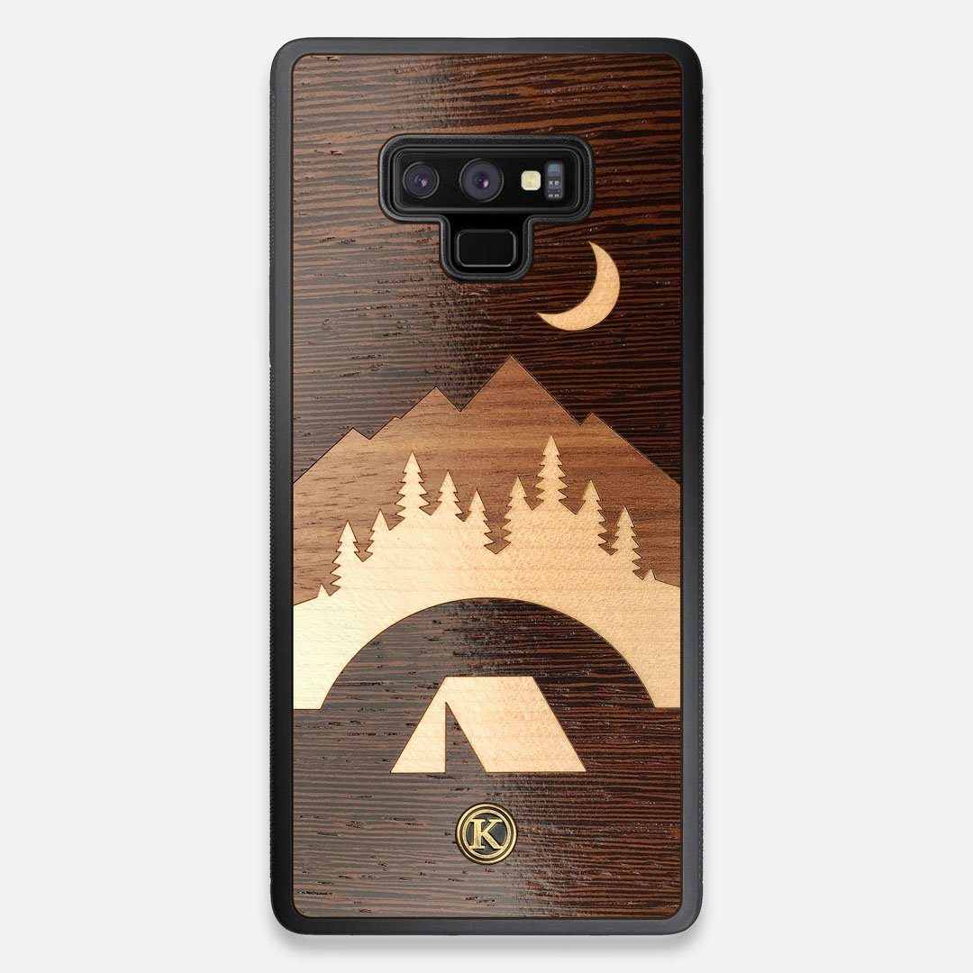 Front view of the Wilderness Wenge Wood Galaxy Note 9 Case by Keyway Designs