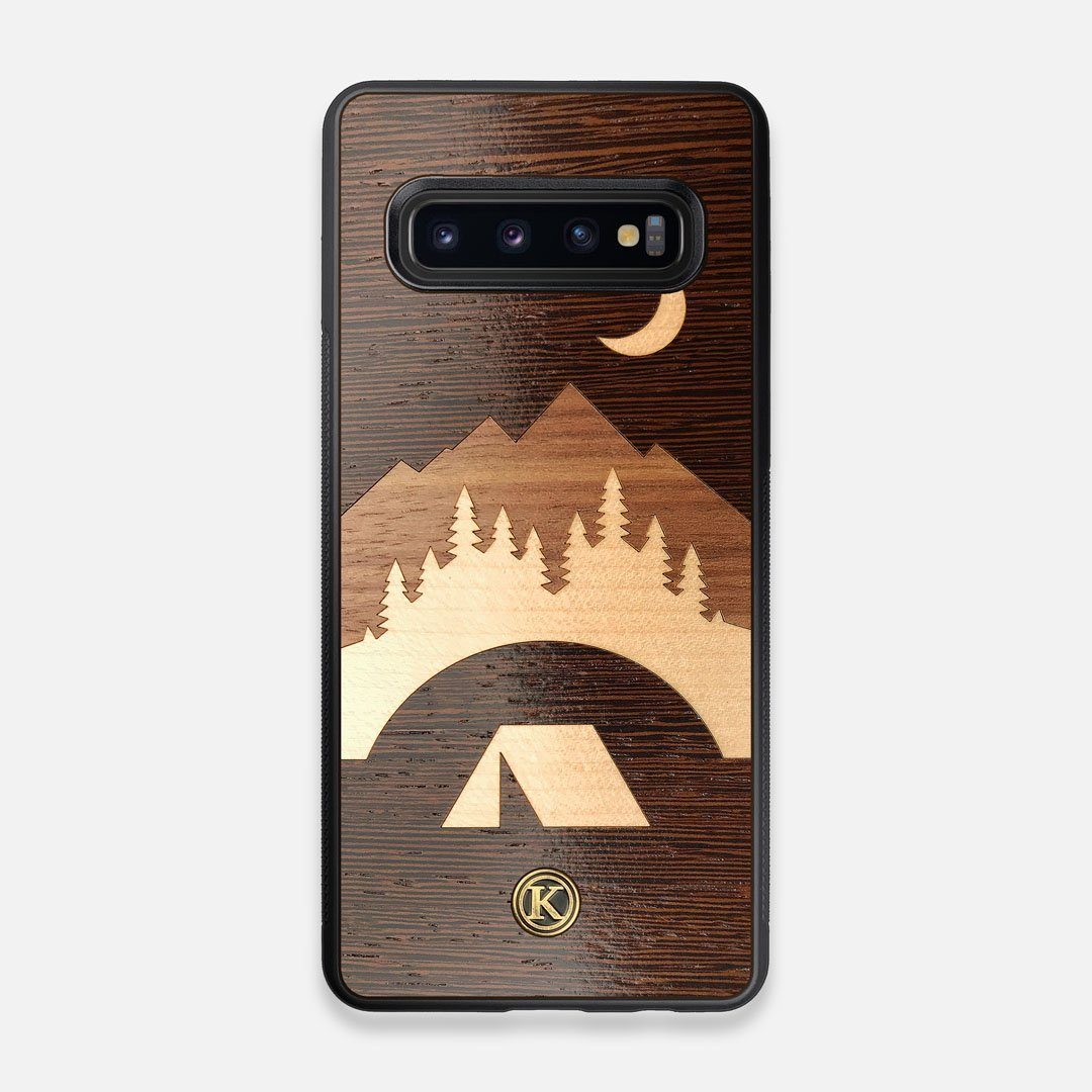 Front view of the Wilderness Wenge Wood Galaxy S10 Case by Keyway Designs