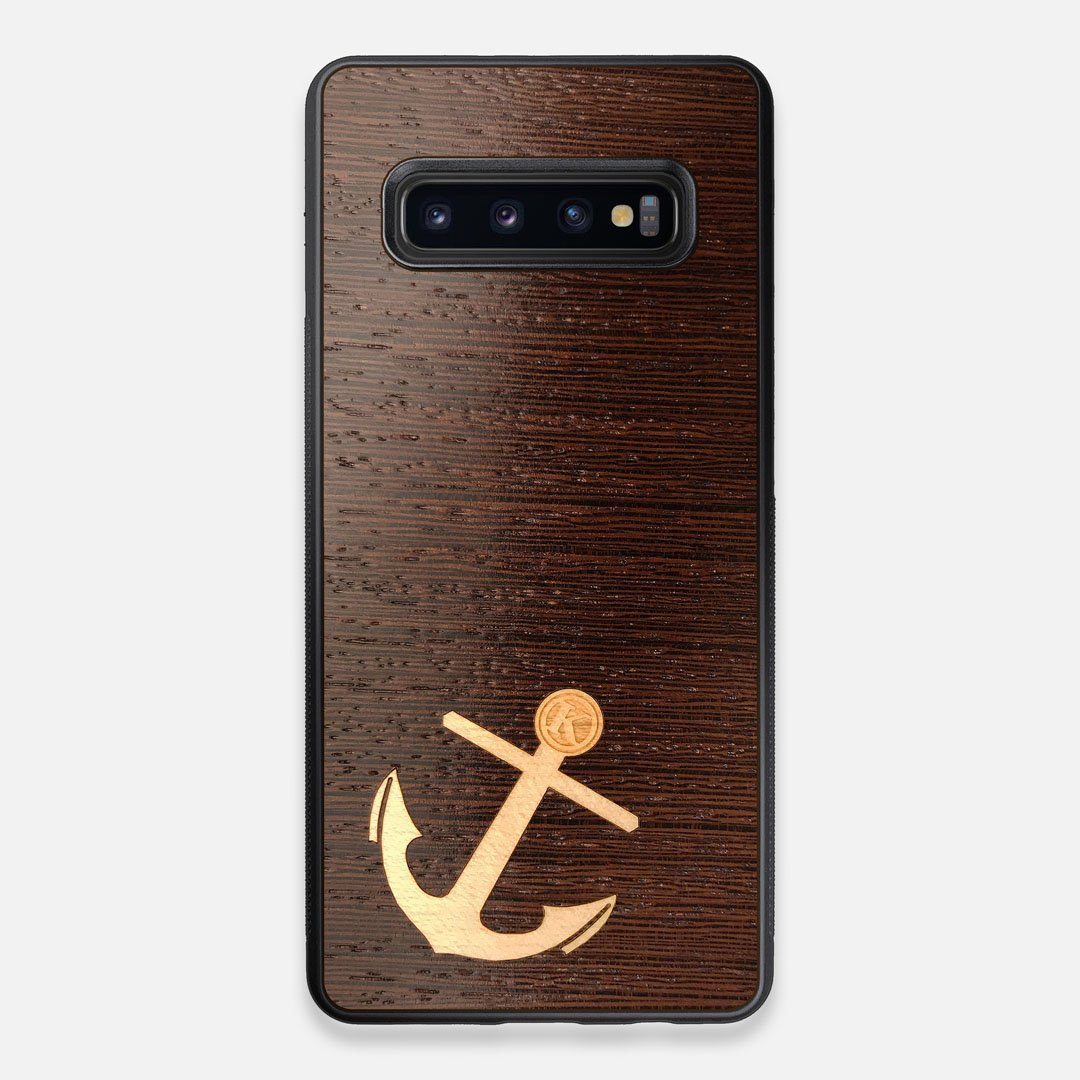 Front view of the Wilderness Wenge Wood Galaxy S10+ Case by Keyway Designs