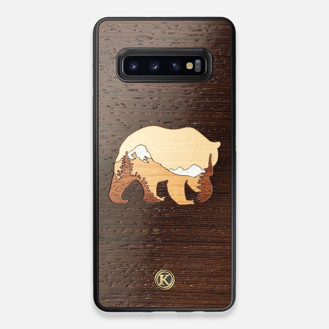 TPU/PC Sides of the Bear Mountain Wood Galaxy S10+ Case by Keyway Designs
