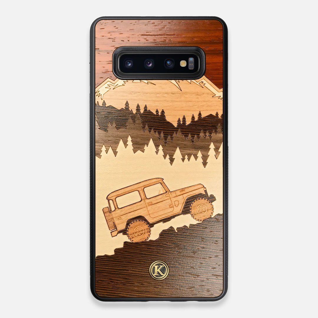 TPU/PC Sides of the Off-Road Wood Galaxy S10+ Case by Keyway Designs