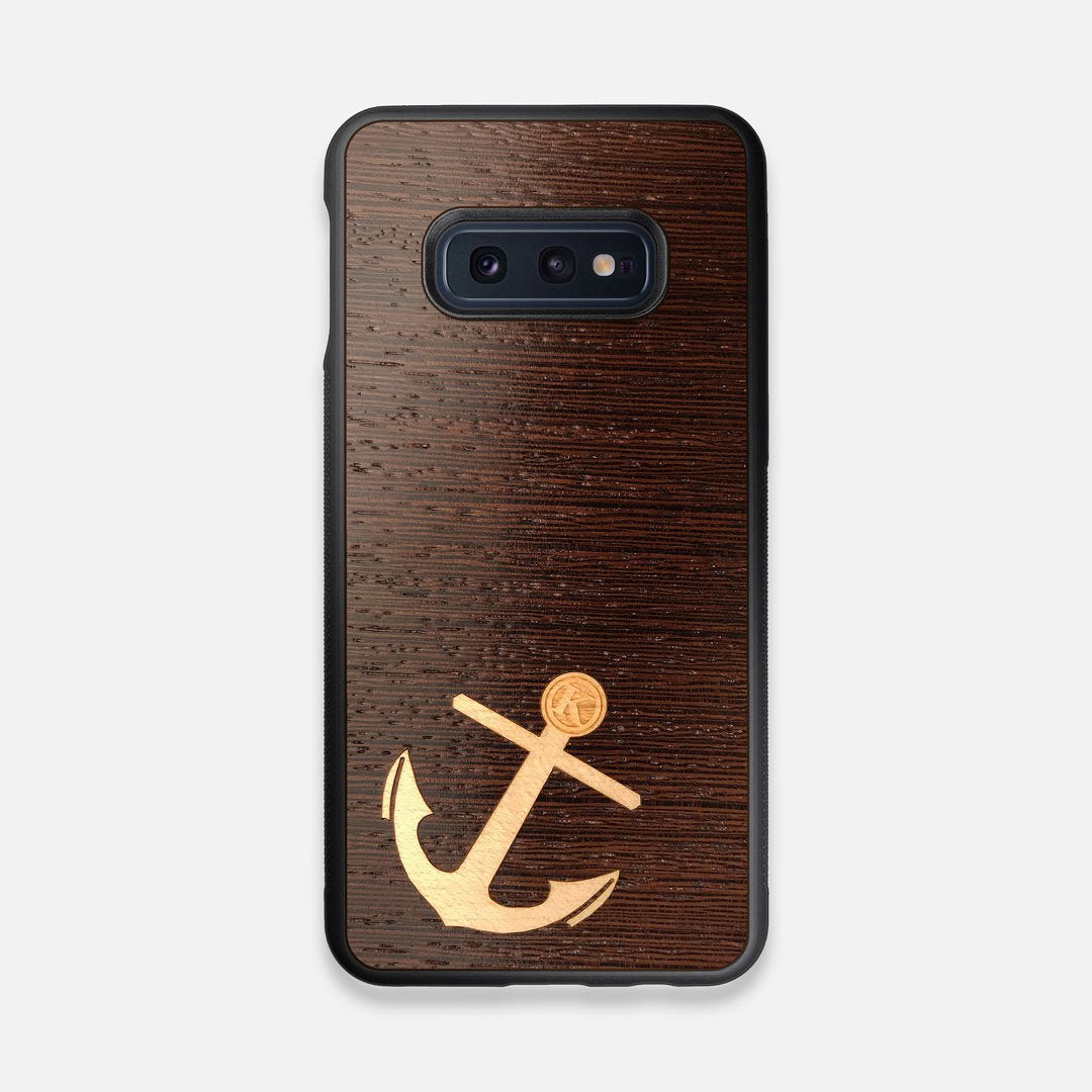 Front view of the Wilderness Wenge Wood Galaxy S10e Case by Keyway Designs