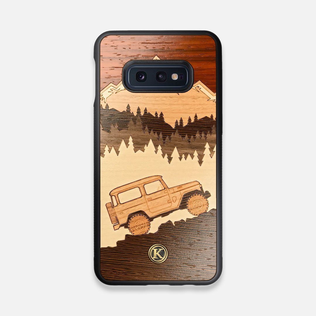 TPU/PC Sides of the Off-Road Wood Galaxy S10e Case by Keyway Designs