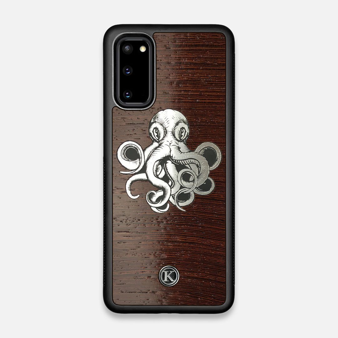 Front view of the Prize Kraken Wenge Wood Galaxy S20 Case by Keyway Designs