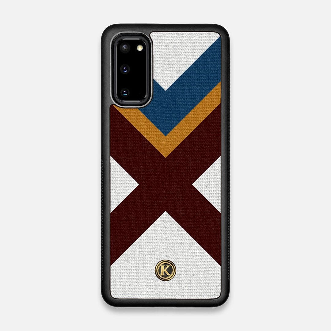 Front view of the Range Adventure Marker in the Wayfinder series UV-Printed thick cotton canvas Galaxy S20 Case by Keyway Designs