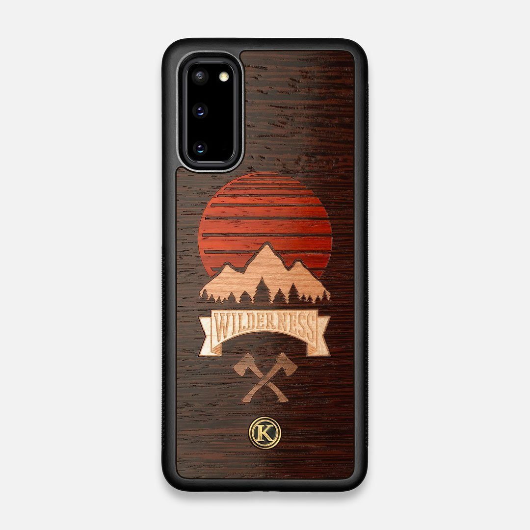 Front view of the Wilderness Wenge Wood Galaxy S20 Case by Keyway Designs