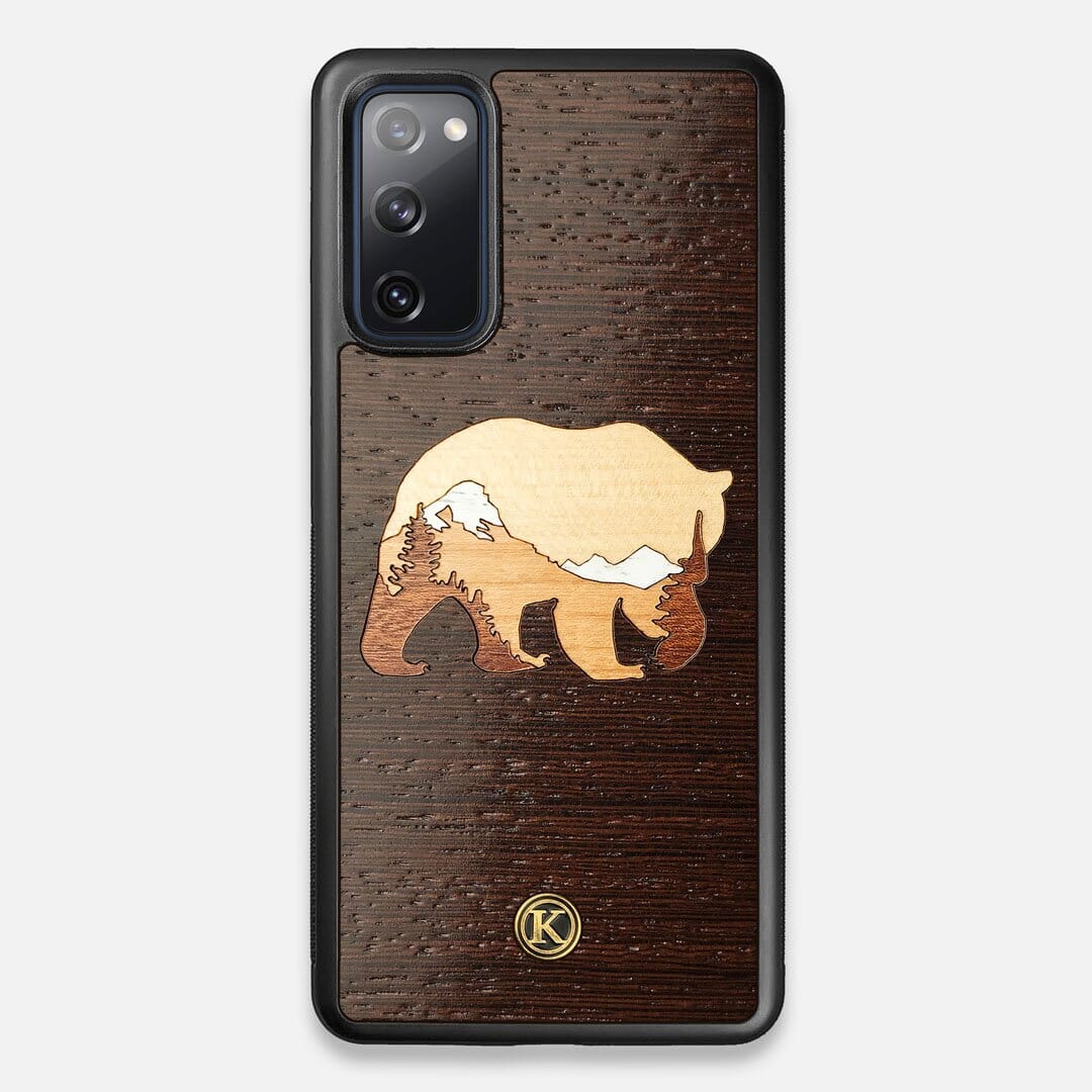 TPU/PC Sides of the Bear Mountain Wood Galaxy S20 FE Case by Keyway Designs