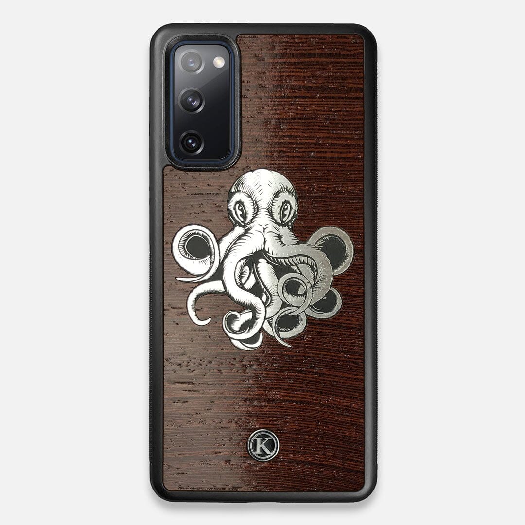 Front view of the Prize Kraken Wenge Wood Galaxy S20 FE Case by Keyway Designs