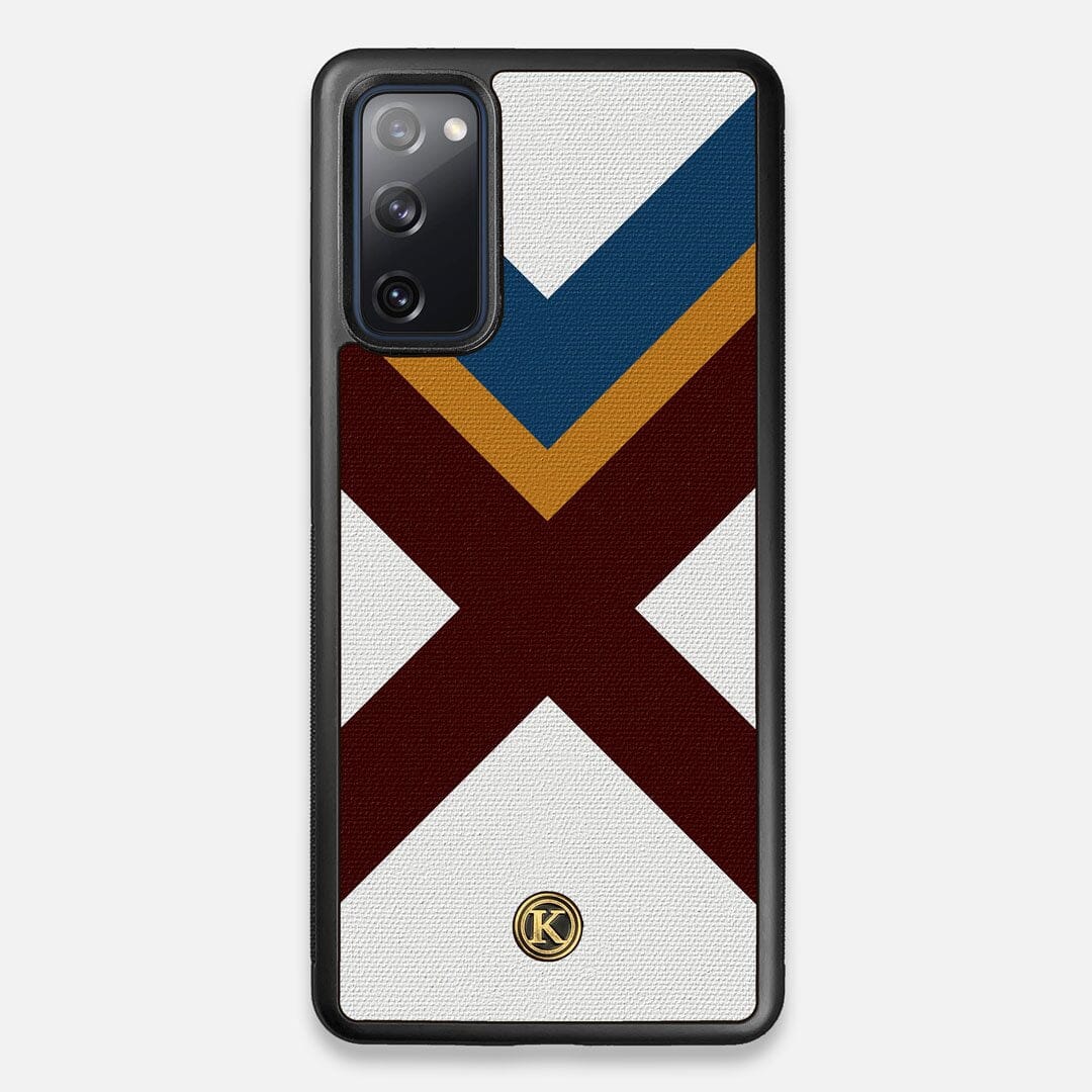 Front view of the Range Adventure Marker in the Wayfinder series UV-Printed thick cotton canvas Galaxy S20 FE Case by Keyway Designs