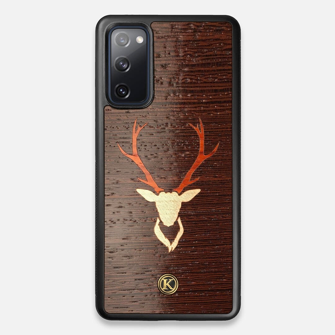 Front view of the Stag Wenge Wood Galaxy S20 FE Case by Keyway Designs