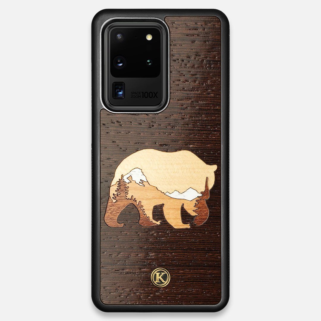TPU/PC Sides of the Bear Mountain Wood Galaxy S20 Ultra Case by Keyway Designs